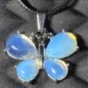 Opalite Stone Butterfly Pendant