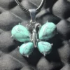 Turquois Stone Butterfly Pendant