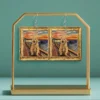 "The Scream" Cat Earrings – Inspired by Edvard Munch