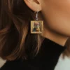 "The Two Fridas" Cat Earrings - Inspired  by Frida Kahlo - Image 2