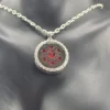 Multi-Heart Aromatherapy Locket With Rhinestones - Image 3