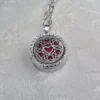 Multi-Heart Aromatherapy Locket With Rhinestones