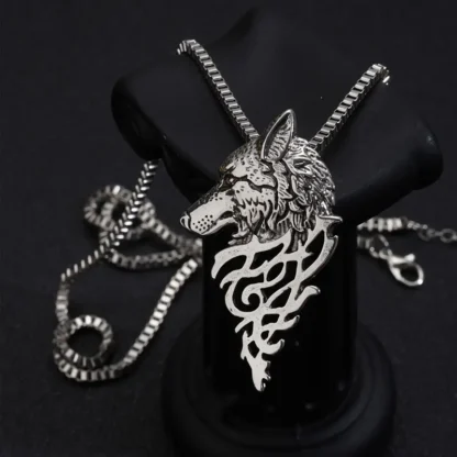 "Alpha's Emblem" Wolf Head Pendant
