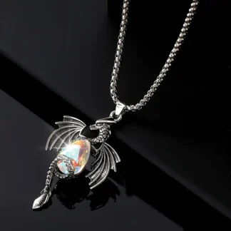 Dragon Pendant With ABS Faux Crystal