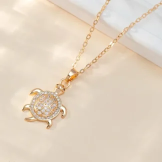 Golden Sea Turtle with Rhinestones