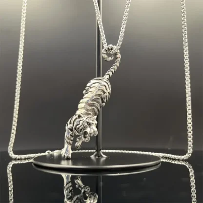 "Pounce" - Hanging Tiger Pendant