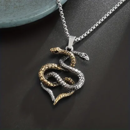 Heart of Serpents - Dual Snake Pendant