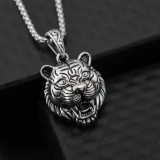 "Jungle King" - Tiger Head Pendant
