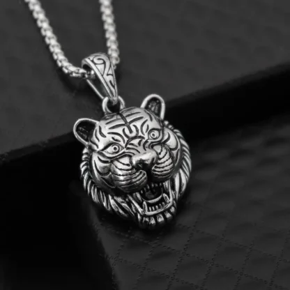 "Jungle King" - Tiger Head Pendant