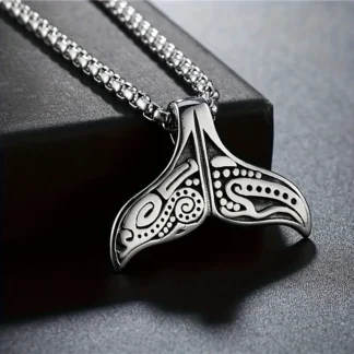 "Echo of the Deep" - Whale Tail Pendant