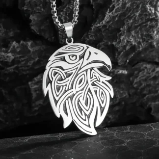 "Guardian of the Sky" Stainless Steel Eagle Pendant