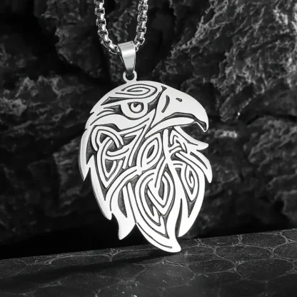 "Guardian of the Sky" Stainless Steel Eagle Pendant