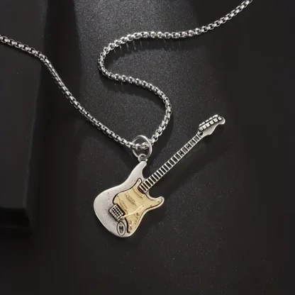 Two-Tone Guitar Pendant