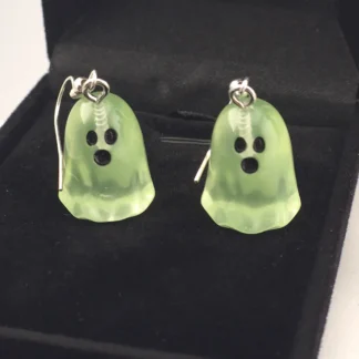 Green "Glow in the dark" Ghost Earrings