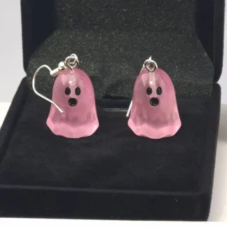 Pink "Glow in the dark" Ghost Earrings