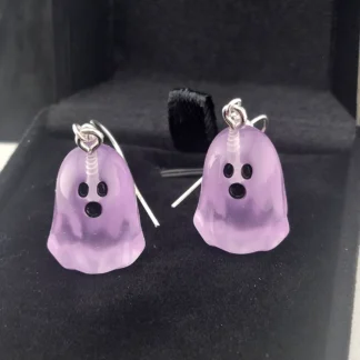 Purple "Glow in the dark" Ghost Earrings