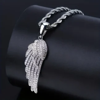 Rhinestone Wing Pendant