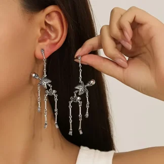 Articulated Skeleton Earrings