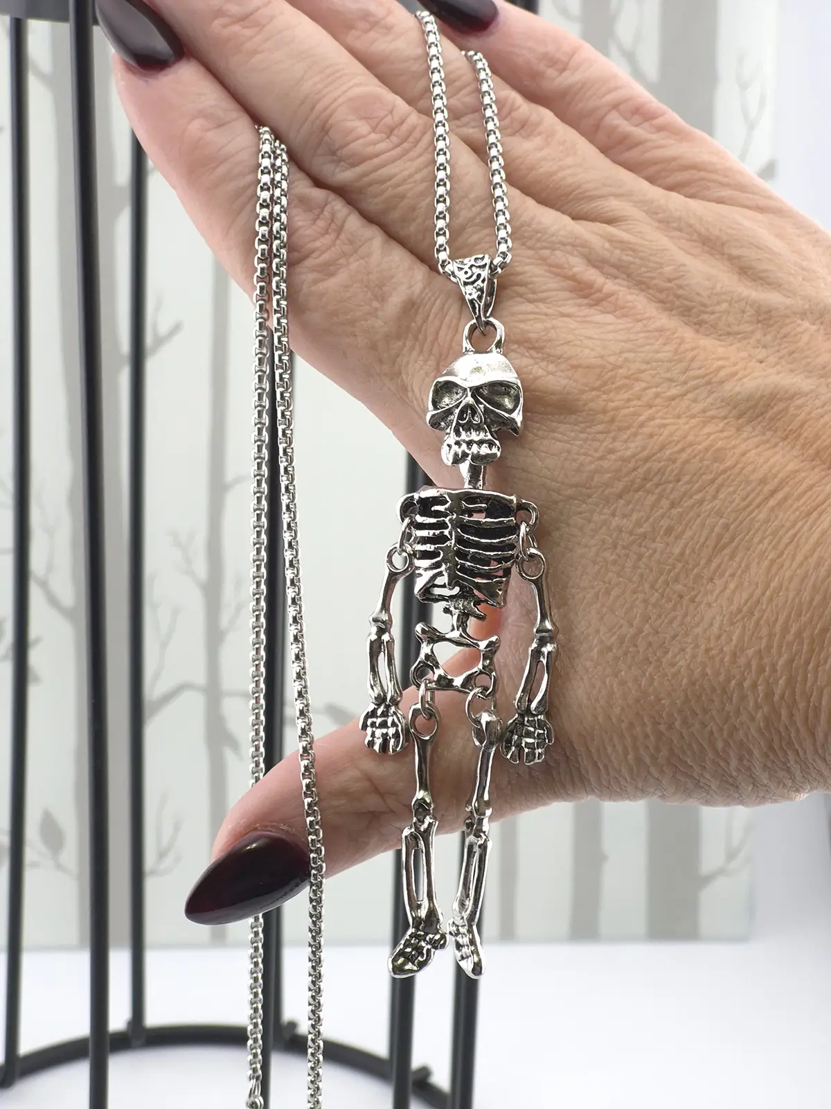 4" Articulated Skeleton Pendant