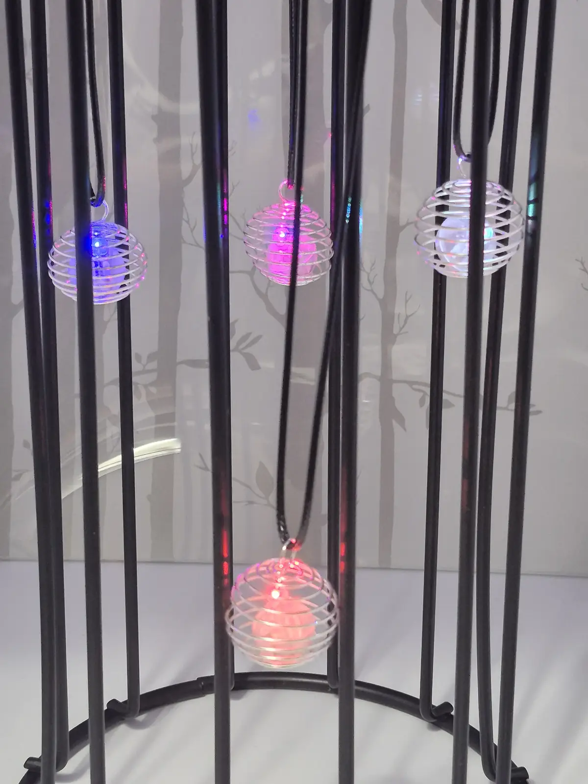 Coil Ball Glow Pendant with LED Light - Image 2