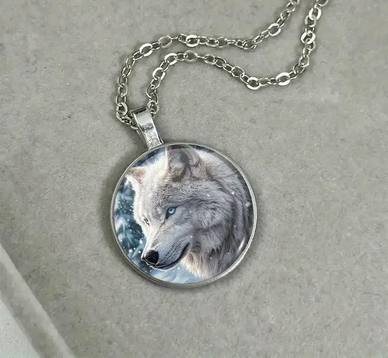 Northern Spirit Wolf Pendant