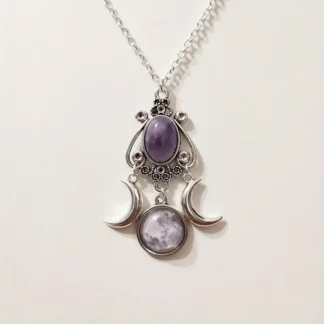 Triple Moon Goddess Pendant