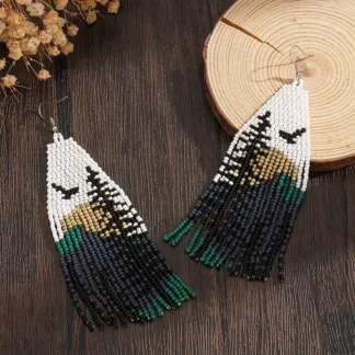 Westcoast Scene Beaded Dangle Earrings