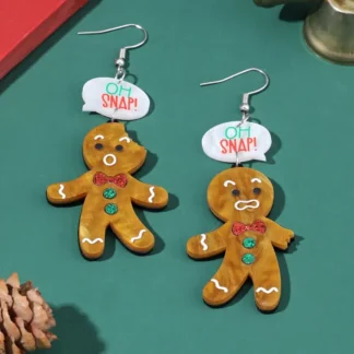 Acrylic Gingerbread Earrings
