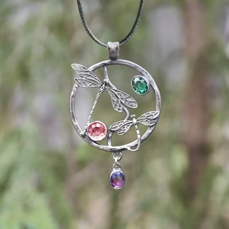 Mystic Meadow Dragonfly Pendant