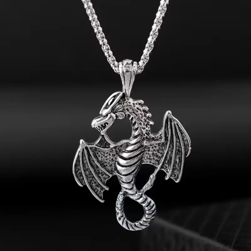 Silvery "Twilight Wyrm" Pendant