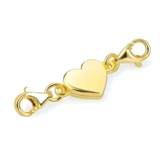 Magnetic Golden Heart Jewelry Clasp