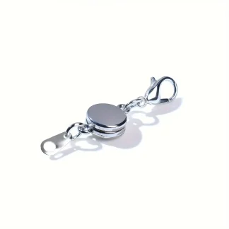 Magnetic Silvery Round Jewelry Clasp