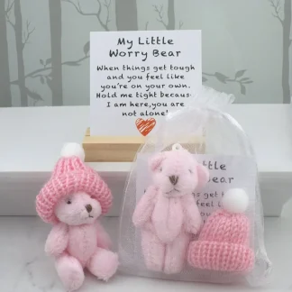 Pink Little Worry Bears